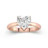 Understated Heart 2.00ct Moissanite Engagement Ring