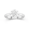 Understated Oval 2.00ct Moissanite Engagement Ring