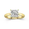 Understated Princess 2.00ct Moissanite Engagement Ring