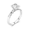 Understated Asscher 1.50ct Moissanite Engagement Ring