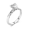 Understated Heart 1.50ct Moissanite Engagement Ring