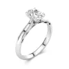 Understated Oval 1.00ct Moissanite Engagement Ring