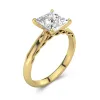 Understated Princess 1.50ct Moissanite Engagement Ring