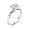 Understated Princess 2.00ct Moissanite Engagement Ring