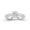 Baroque Asscher 1.00ct Moissanite Engagement Ring