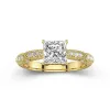 Baroque Princess 1.50ct Moissanite Engagement Ring