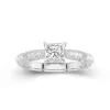 Baroque Princess 1.00ct Moissanite Engagement Ring