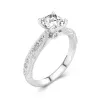 Baroque Asscher 1.50ct Moissanite Engagement Ring