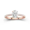 1.50ct Moissanite Engagement Ring 18K Rose Gold