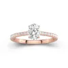 1.00ct Moissanite Engagement Ring 18K Rose Gold