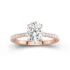 2.00ct Moissanite Engagement Ring 18K Rose Gold