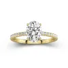 2.00ct Moissanite Engagement Ring 18K Gold