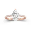 2.00ct Moissanite Engagement Ring 14K Rose Gold