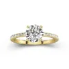 1.50ct Moissanite Engagement Ring 14K Gold