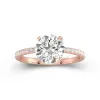 2.00ct Moissanite Engagement Ring 14K Rose Gold