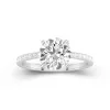 2.00ct Moissanite Engagement Ring 14K White Gold