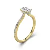 1.50ct Moissanite Engagement Ring 18K Gold