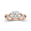 1.50ct Moissanite Engagement Ring 18K Rose Gold