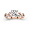 1.50ct Moissanite Engagement Ring 14K Rose Gold