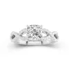 1.50ct Moissanite Engagement Ring 14K White Gold