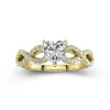 1.00ct Moissanite Engagement Ring 14K Gold