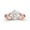 2.00ct Moissanite Engagement Ring 14K Rose Gold