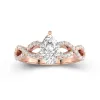 1.50ct Moissanite Engagement Ring 14K Rose Gold