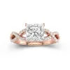 2.00ct Moissanite Engagement Ring 14K Rose Gold