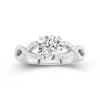 1.50ct Moissanite Engagement Ring 14K White Gold