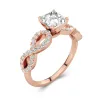 1.50ct Moissanite Engagement Ring 18K Rose Gold