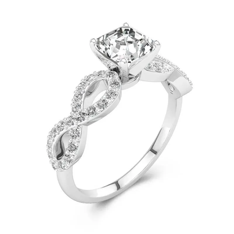 Infini Griffe Bague de fiançailles 1.50ct Moissanite