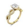 1.50ct Moissanite Engagement Ring 14K Gold