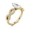 1.50ct Moissanite Engagement Ring 14K Gold