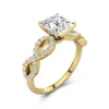 1.50ct Moissanite Engagement Ring 14K Gold