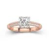 1.50ct Moissanite Engagement Ring 14K Rose Gold