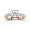 2.00ct Moissanite Engagement Ring 14K Rose Gold