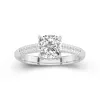 1.50ct Moissanite Engagement Ring 14K White Gold