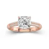 2.00ct Moissanite Engagement Ring 14K Rose Gold