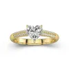 1.00ct Moissanite Engagement Ring 18K Gold