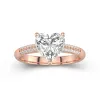 2.00ct Moissanite Engagement Ring 14K Rose Gold