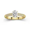 1.00ct Moissanite Engagement Ring 18K Gold