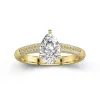 1.50ct Moissanite Engagement Ring 18K Gold