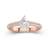 1.00ct Moissanite Bague de fiançailles Or rose 14 carats