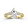 2.00ct Moissanite Engagement Ring 14K Gold