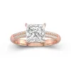 2.00ct Moissanite Engagement Ring 14K Rose Gold