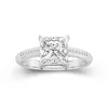 2.00ct Moissanite Engagement Ring 14K White Gold