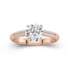 1.50ct Moissanite Engagement Ring 14K Rose Gold