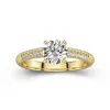 1.00ct Moissanite Engagement Ring 18K Gold