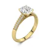 1.50ct Moissanite Engagement Ring 14K Gold