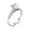 1.50ct Moissanite Engagement Ring 14K White Gold